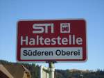 STI Thun/284453/136773---sti-haltestelle---sderen-sderen (136'773) - STI-Haltestelle - Sderen, Sderen Oberei - am 21. November 2011