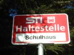 (136'775) - STI-Haltestelle - Wachseldorn, Schulhaus - am 21. November 2011