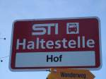 STI Thun/284456/136776---sti-haltestelle---wachseldorn-hof (136'776) - STI-Haltestelle - Wachseldorn, Hof - am 21. November 2011