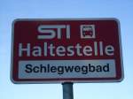 (136'784) - STI-Haltestelle - Jassbach, Schlegwegbad - am 21.