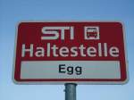 (136'793) - STI-Haltestelle - Thierachern, Egg - am 22. November 2011