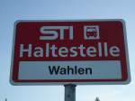 (136'794) - STI-Haltestelle - Thierachern, Wahlen - am 22.