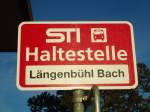 (136'798) - STI-Haltestelle - Lngenbhl, Lngenbhl Bach - am 22. November 2011