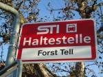 STI Thun/284479/136799---sti-haltestelle---forst-forst (136'799) - STI-Haltestelle - Forst, Forst Tell - am 22. November 2011