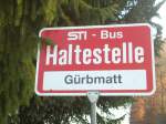 (136'801) - STI-Haltestelle - Seftigen, Grbmatt - am 22. November 2011