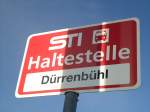 (136'819) - STI-Haltestelle - Uebeschi, Drrenbhl - am 22. November 2011