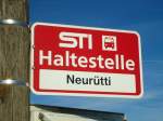 (136'820) - STI-Haltestelle - Uebeschi, Neurtti - am 22.