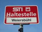 (136'824) - STI-Haltestelle - Uebeschi, Weiersbhl - am 22.