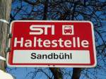 (136'825) - STI-Haltestelle - Thierachern, Sandbhl - am 22.