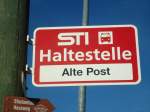 STI Thun/284512/136836---sti-haltestelle---pohlern-alte (136'836) - STI-Haltestelle - Pohlern, Alte Post - am 22. November 2011