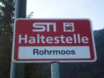 (136'838) - STI-Haltestelle - Pohlern, Rohrmoos - am 22. November 2011