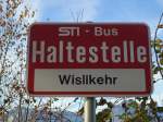 STI Thun/284744/137054---sti-haltestelle---sigriswil-wislikehr (137'054) - STI-Haltestelle - Sigriswil, Wislikehr - am 28. November 2011