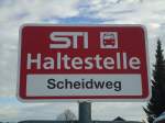 STI Thun/314713/148318---sti-haltestelle---heimenschwand-scheidweg (148'318) - STI-Haltestelle - Heimenschwand, Scheidweg - am 15. Dezember 2013