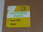 (203'626) - TN-Haltestelle - Hauterive, Poste - am 13.