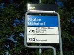 VBG Glatttal/259493/129683---vbg-haltestelle---kloten-bahnhof (129'683) - VBG-Haltestelle - Kloten, Bahnhof - am 12. September 2010