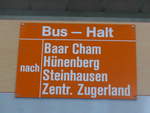(205'275) - ZVB-Haltestelle - Bus-Halt - am 18. Mai 2019 in Neuheim, ZDT