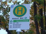 (198'300) - Bus-Haltestelle - Altdorf, Bhf. - am 15. Oktober 2018