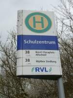 (159'785) - Bus-Haltestelle - Grenzach-Wyhlen, Schulzentrum - am 11. April 2015