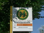 (183'840) - Bus-Haltestelle - Herrenberg, Daimlerstrasse - am 22. August 2017