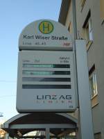 Linz/257453/128575---bus-haltestelle---linz-karl (128'575) - Bus-Haltestelle - Linz, Karl Wiser Strasse - am 10. August 2010