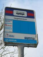 (156'793) - Bus-Haltestelle - Hegebeintum, Hegebeintum - am 19. November 2014