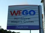(152'871) - Bus-Haltestelle - Clifton Hill, Hornblower Niagara Cruises - am 15. Juli 2014