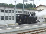 Dampflokomotiven/703572/217963---bsb-dampflokomotive---nr-51 (217'963) - BSB-Dampflokomotive - Nr. 51 - am 14. Juni 2020 im Bahnhof Huttwil