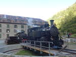 Dampflokomotiven/712329/220004---dfb-dampflokomotive---nr-9 (220'004) - DFB-Dampflokomotive - Nr. 9 - am 22. August 2020 in Gletsch