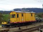 (143'852) - O.C.-Lokomotive - Nr. 32 - am 27. April 2013 im Bahnhof Orbe