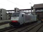 (144'526) - Railpool-Lokomotive - Nr. 186'108 - am 25. Mai 2013 im Bahnhof Spiez