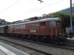 (145'586) - BLS-Lokomotive - Nr. 205 - am 30. Juni 2013 in Frutigen (100 Jahre BLS)