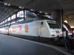 (148'833) - BLS-Lokomotive - Nr. 004 - am 9. Februar 2014 im Bahnhof Luzern
