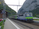 (170'394) - BLS-Lokomotive - Nr. 504 - am 7. Mai 2016 im Bahnhof Wimmis