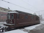 Elektrische Lokomotiven/603052/188457---bls-lokomotive---nr-179 (188'457) - BLS-Lokomotive - Nr. 179 - am 12. Februar 2018 im Bahnhof Spiez