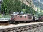 (252'083) - BLS-Lokomotive - Nr. 170 - am 25. Juni 2023 im Bahnhof Goppenstein