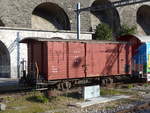 Guterwagen/596833/187233---cev-gterwagen---nr-37 (187'233) - CEV-Gterwagen - Nr. 37 - am 23. Dezember 2017 im Bahnhof Vevey
