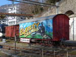 Guterwagen/596834/187234---blonay-chamby-gterwagen-am-23-dezember (187'234) - Blonay-Chamby-Gterwagen am 23. Dezember 2017 im Bahnhof Vevey
