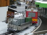 Guterwagen/767966/232600---bvb-gueterwagen---nr-727 (232'600) - BVB-Gterwagen - Nr. 727 - am 31. Januar 2022 im Bahnhof Villars-sur-Ollon