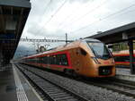 Pendelzuge/796570/242980---sob-pendelzug---nr-111 (242'980) - SOB-Pendelzug - Nr. 111 - am 18. November 2022 im Bahnhof Arth-Goldau
