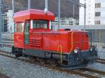 Rangierlokomotiven/410119/158227---matterhorn-gotthardbahn-rangierlokomotive---nr-71 (158'227) - Matterhorn-Gotthardbahn-Rangierlokomotive - Nr. 71 - am 4. Januar 2014 im Bahnhof Visp