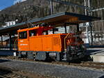 Rangierlokomotiven/802427/245131---rhb-rangierlokomotive---nr-20604 (245'131) - RhB-Rangierlokomotive - Nr. 20'604 - am 18. Januar 2023 im Bahnhof Ilanz