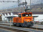 Rangierlokomotiven/804867/245870---rhb-rangierlokomotive---nr-20601 (245'870) - RhB-Rangierlokomotive - Nr. 20'601 - am 6. Februar 2023 im Bahnhof Untervaz-Trimmis
