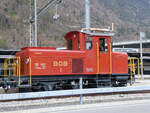 Rangierlokomotiven/844965/260980---bob-rangierlokomotive---nr-1 (260'980) - BOB-Rangierlokomotive - Nr. 1 - am 4. April 2024 im Bahnhof Interlaken Ost