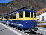 (260'564) - BOB-Triebwagen - Nr. 312 - am 19. Mrz 2024 im Bahnhof Zweiltschinen