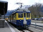 (260'987) - BOB-Triebwagen - Nr. 310 - am 4. April 2024 im Bahnhof Interlaken Ost