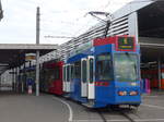 (182'495) - Bernmobil-Tram - Nr. 88 - am 2. August 2017 beim Bahnhof Worb Dorf