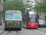 Trams/740952/226360---bernmobil-tram---nr-666 (226'360) - Bernmobil-Tram - Nr. 666 - am 11. Juli 2021 in Bern, Schwanengasse