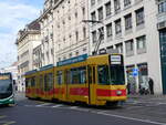 Trams/838421/259024---blt-tram---nr-246 (259'024) - BLT-Tram - Nr. 246 - am 30. Januar 2024 beim Bahnhof Basel