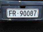 (142'006) - Autonummer aus der Schweiz - FR 90'007 - am 21. Oktober 2012 in Flamatt, Bernstrasse