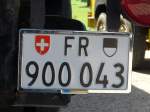 (164'189) - Autonummer aus der Schweiz - FR 900'043 - am 29. August 2015